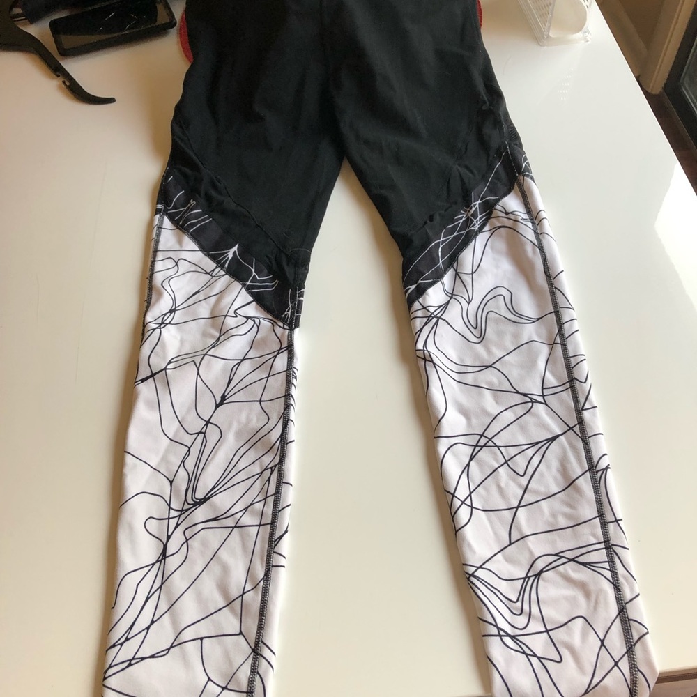 Sheer Picasso Style Black & White Leggings!